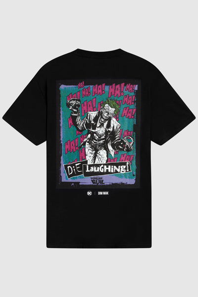 DC x Dim Mak - Joker Dye Laughing Tee - Black