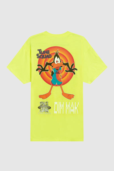 Dim Mak x Space Jam: A New Legacy - Daffy Duck Tshirt - Safety Green