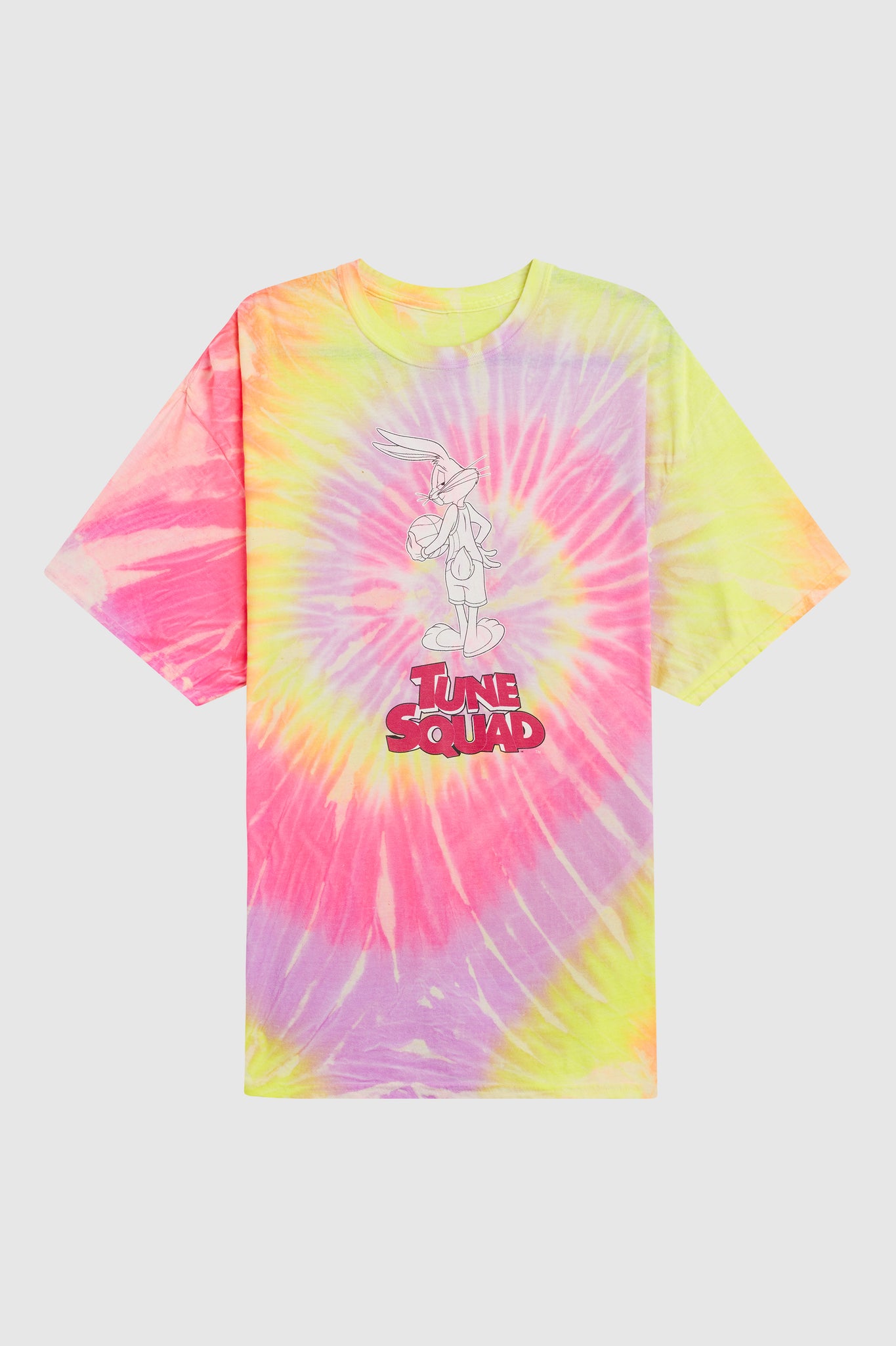 Dim Mak x Space Jam: A New Legacy - Tune Squad Tshirt - Grapefruit Spiral Tie Dye