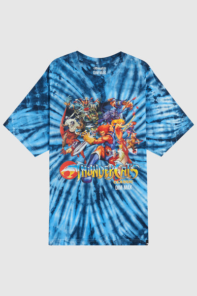 Dim Mak x Thundercats - Thundercats vs Mutants Tee - Blue Cyclone Tie Dye