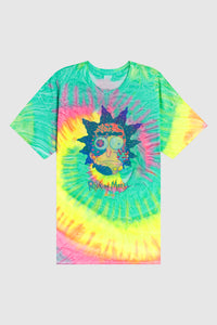 DIM MAK x RICK AND MORTY - Rick T-shirt - Minty Rainbow Tie Dye