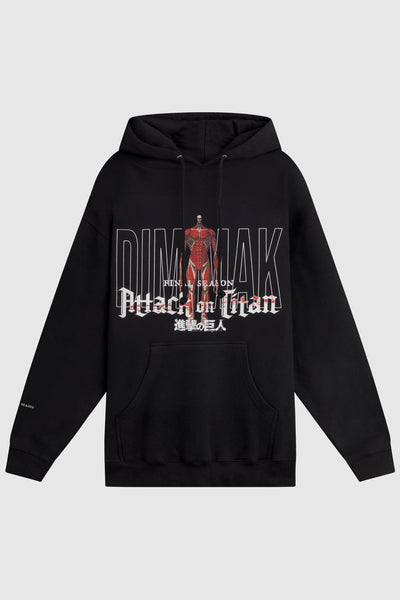 Dim Mak x Attack On Titan - Colossal Titan Hoodie - Black