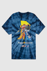 Dim Mak x Power Rangers - Megazord Tee - Navy Tie Dye
