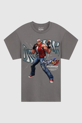 Dim Mak x The King of Fighters - Terry Tee - Charcoal Grey