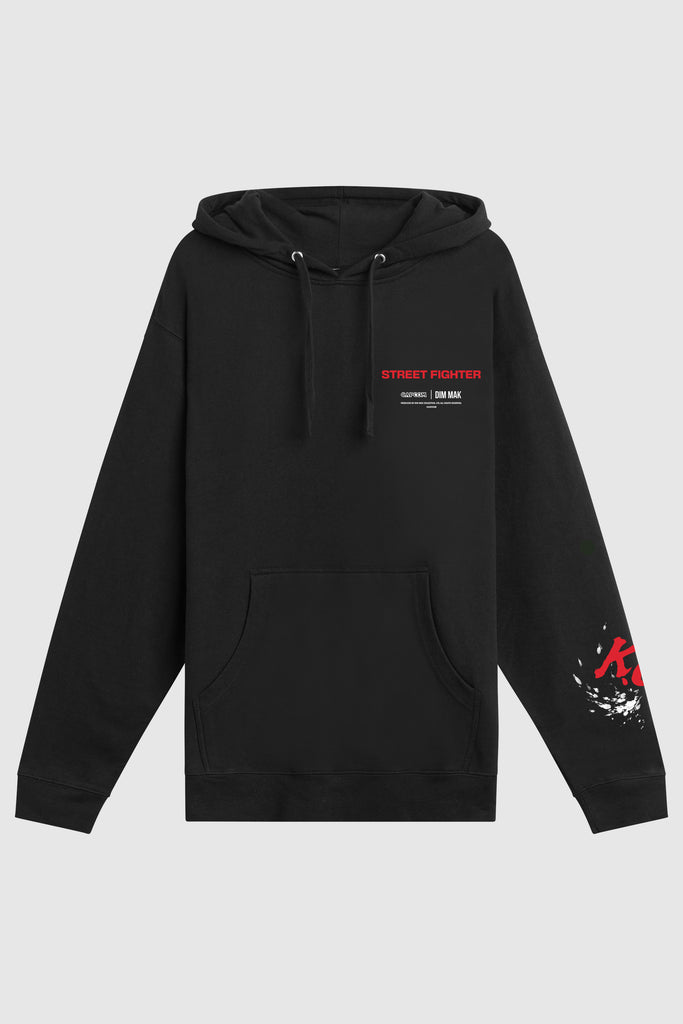 Dim Mak x Street Fighter V - Ryu vs Akuma Hoodie - Black