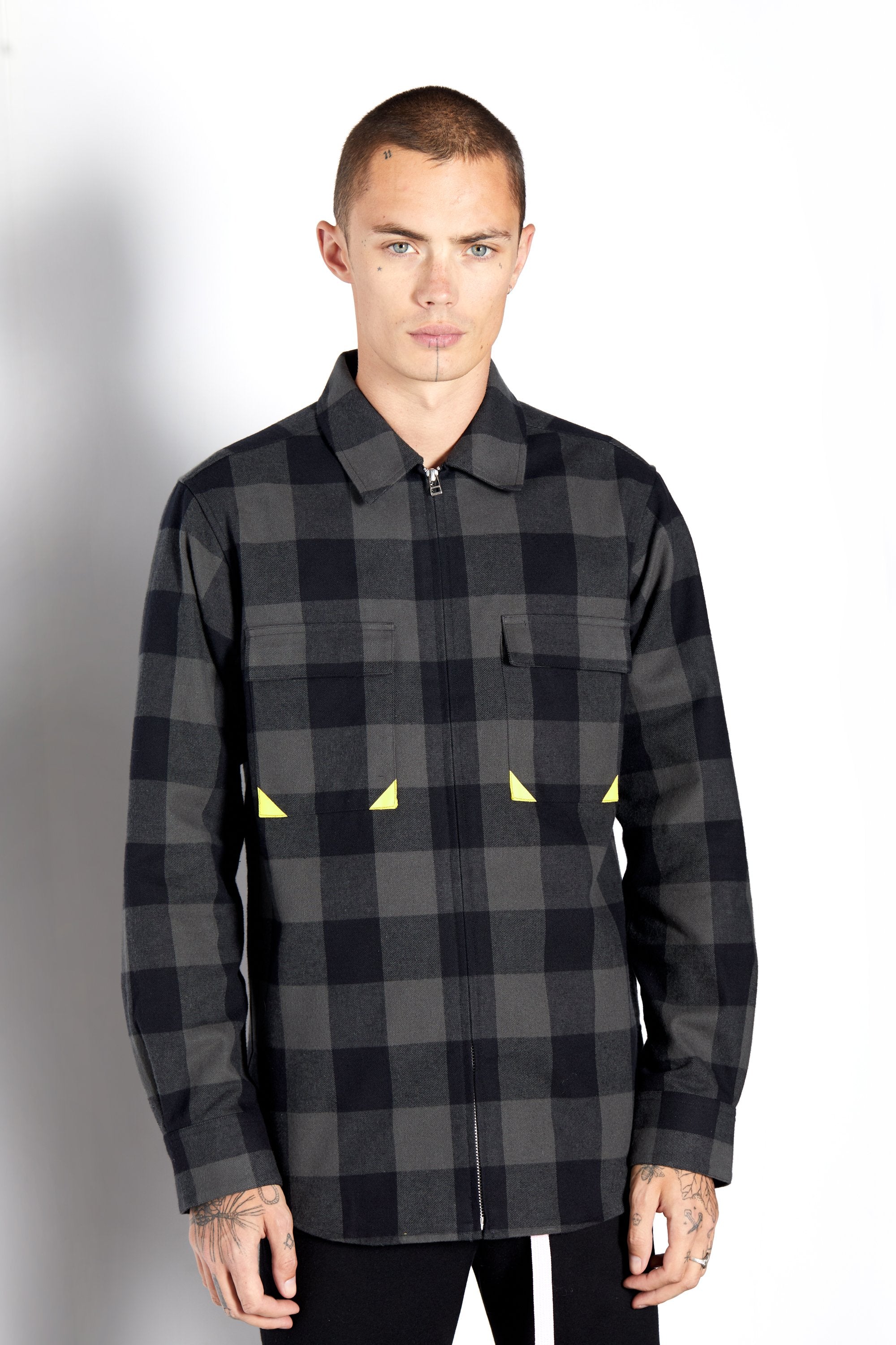 buffalo check dress shirt Ash & Erie Buffalo Plaid Flannel Button-Down Shirt for Short Men Buffalo Plaid / S / Slim