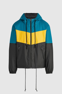 Rubber Jacket - Teal/Yellow/Black
