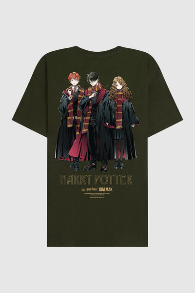 Dim Mak x Harry Potter - Harry, Ron, and Hermione Tee - Green