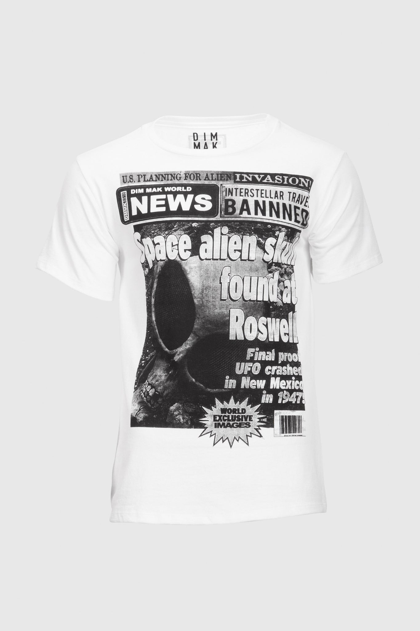Roswell News Tee - White